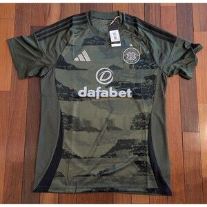 Men’s Adidas Celtic 2024/25 Third Replica Jersey - Green Size: LG NWT